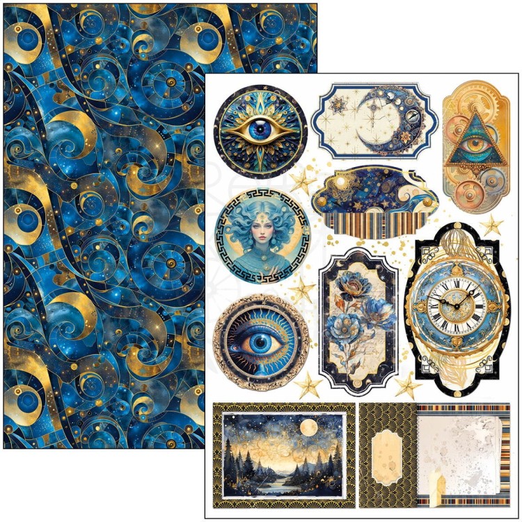 Zestaw papierów do scrapbookingu A4 Celestial CBCL087 Ciao Bella