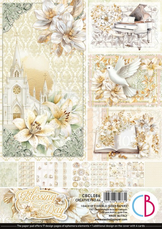 Zestaw papierów do scrapbookingu A4 Blessing Day CBCL086 Ciao Bella
