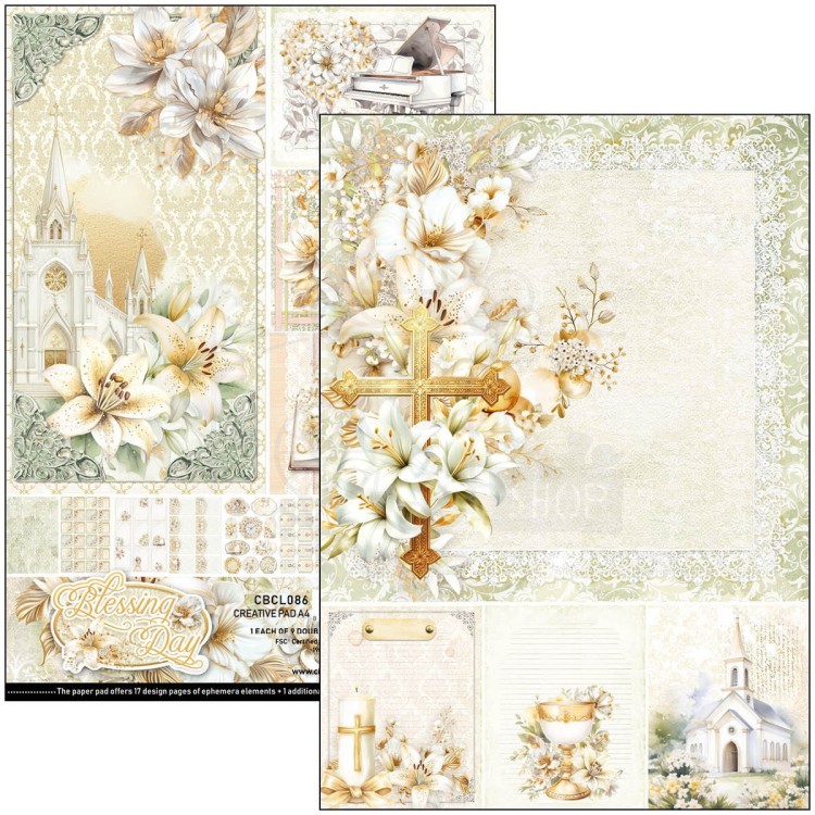 Zestaw papierów do scrapbookingu A4 Blessing Day CBCL086 Ciao Bella