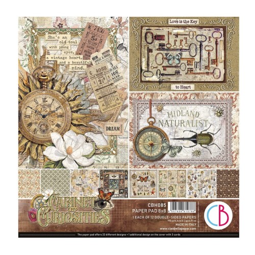 Zestaw papierów do scrapbookingu 20x20 Cabinet of Curiosites CBH085 Ciao Bella