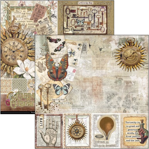 Zestaw papierów do scrapbookingu 20x20 Cabinet of Curiosites CBH085 Ciao Bella
