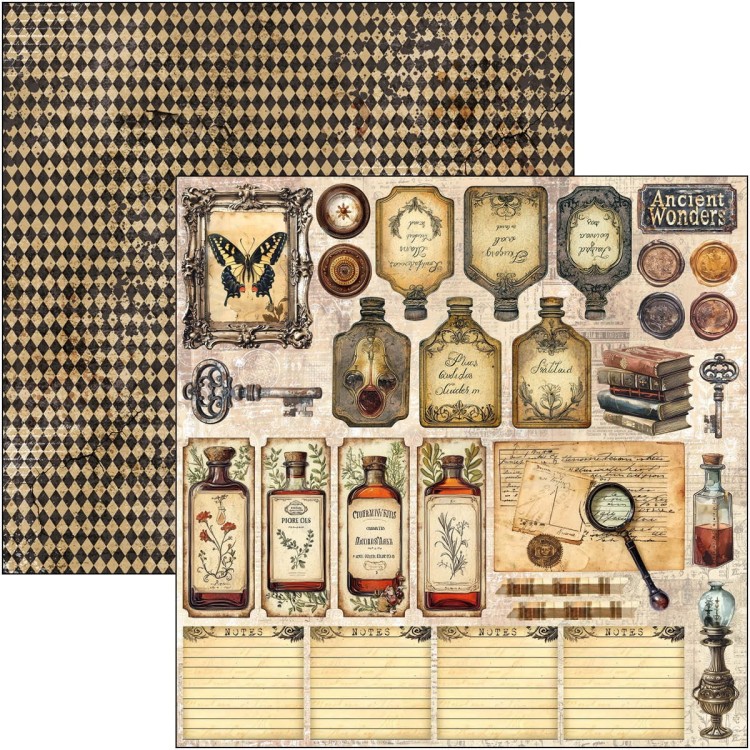 Zestaw papierów do scrapbookingu 20x20 Cabinet of Curiosites CBH085 Ciao Bella