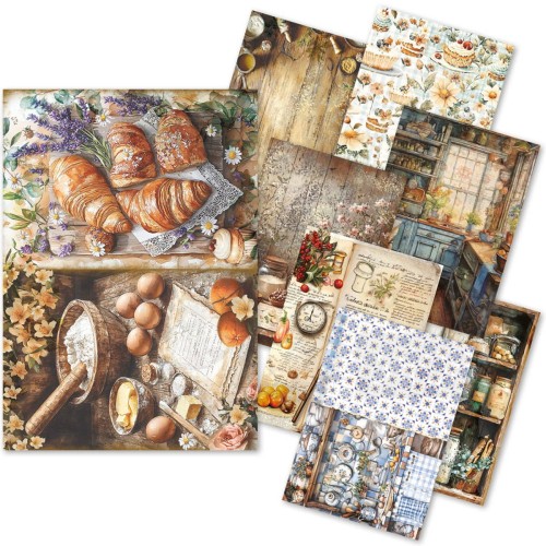 Zestaw papierów ryżowych A5 Cookbook 8 arkuszy CBRS014 Ciao Bella