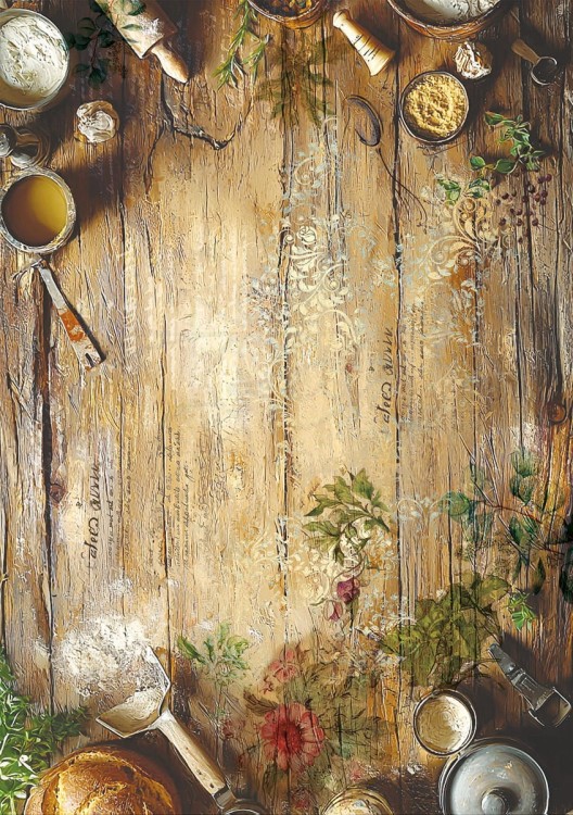 Zestaw papierów ryżowych A5 Cookbook 8 arkuszy CBRS014 Ciao Bella