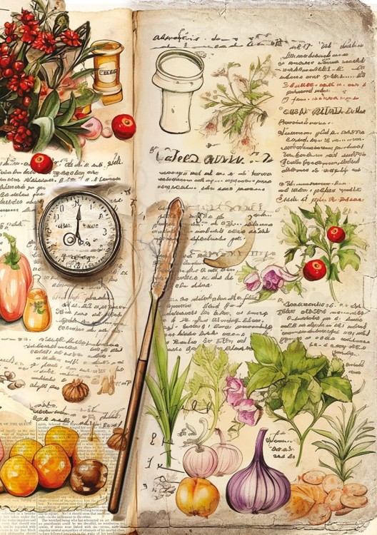 Zestaw papierów ryżowych A5 Cookbook 8 arkuszy CBRS014 Ciao Bella