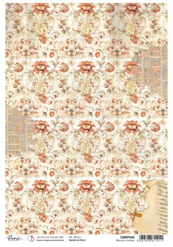 Papier ryżowy do decoupage A4 Cabinet of Curiosites Healing Flowers CBRP540 Ciao Bella