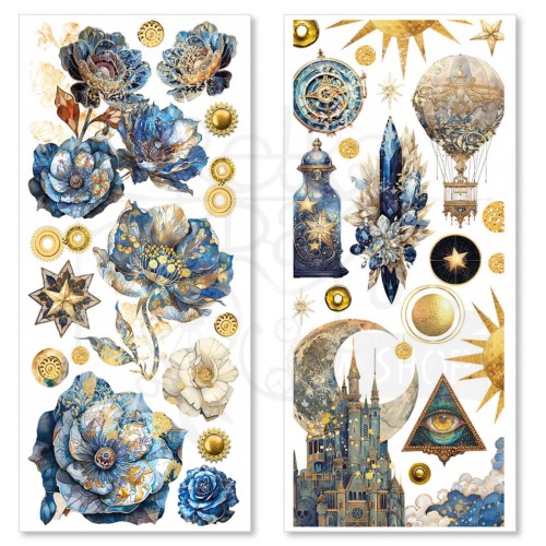 Naklejki foliowe do scrapbookingu Celestial 5 arkuszy CBI003 Ciao Bella