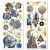 Naklejki foliowe do scrapbookingu Celestial 5 arkuszy CBI003 Ciao Bella