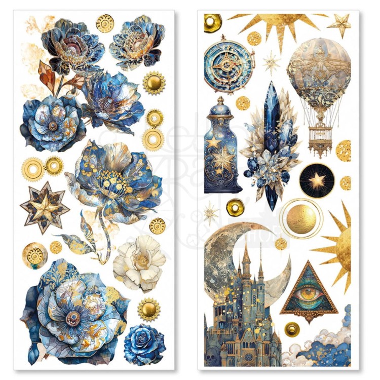 Naklejki foliowe do scrapbookingu Celestial 5 arkuszy CBI003 Ciao Bella
