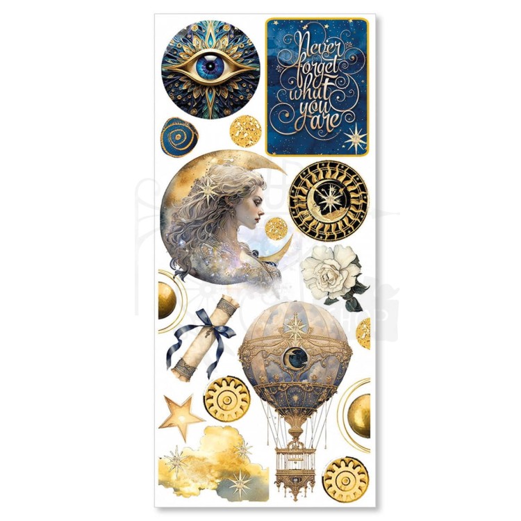 Naklejki foliowe do scrapbookingu Celestial 5 arkuszy CBI003 Ciao Bella