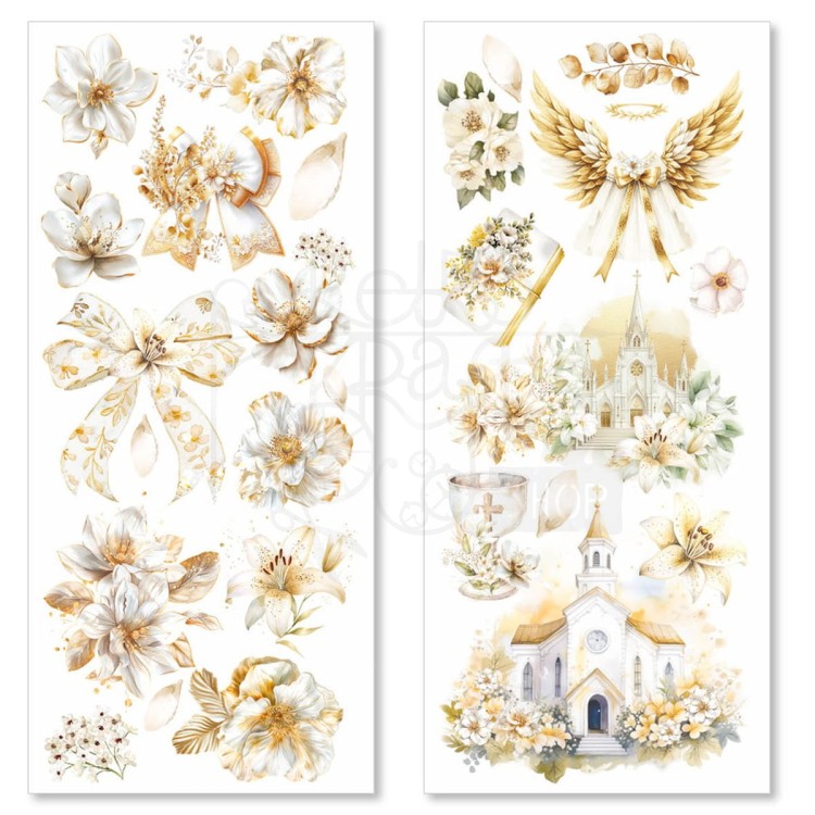 Naklejki foliowe do scrapbookingu Blessing Day 5 arkuszy CBI002 Ciao Bella