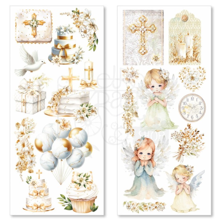 Naklejki foliowe do scrapbookingu Blessing Day 5 arkuszy CBI002 Ciao Bella