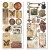 Naklejki foliowe do scrapbookingu Cabinet of Curiosites 5 arkuszy CBI001 Ciao Bella