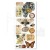 Naklejki foliowe do scrapbookingu Cabinet of Curiosites 5 arkuszy CBI001 Ciao Bella