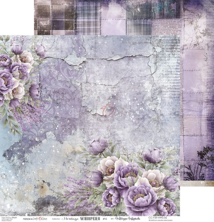 Zestaw papierów do scrapbookingu 30x30 Heritage Whispers CC-F39-HWS-00 Craft O'Clock