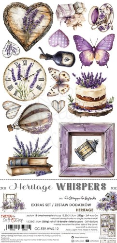 Zestaw dodatków 15x30 Heritage Whispers - Heritage CC-F39-HWS-12 Craft O'Clock