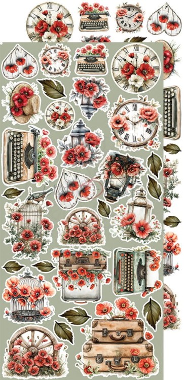 Zestaw dodatków 15x30 Heart Of The Sun - Flowers CC-C74-HOS-11 Craft O'Clock