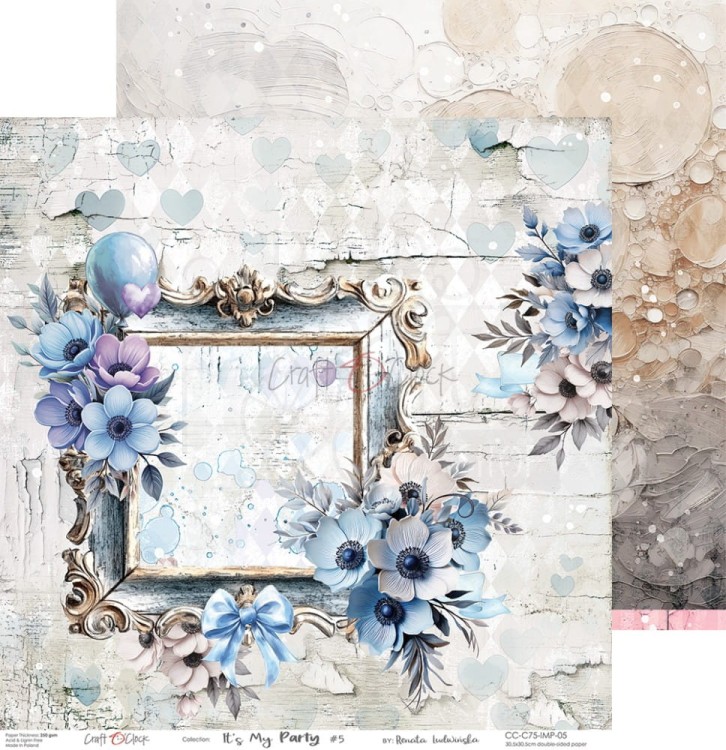 Zestaw papierów do scrapbookingu 30x30 It's My Party CC-C75-IMP-00 Craft O'Clock