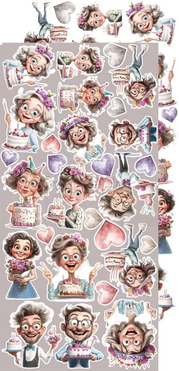 Zestaw dodatków 15x30 It's My Party - Flowers CC-C75-IMP-11 Craft O'Clock