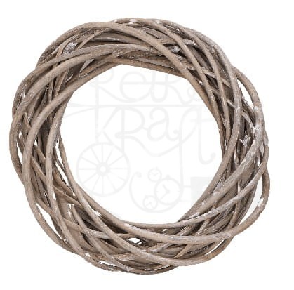 Wianek wiklinowy szary 35cm
