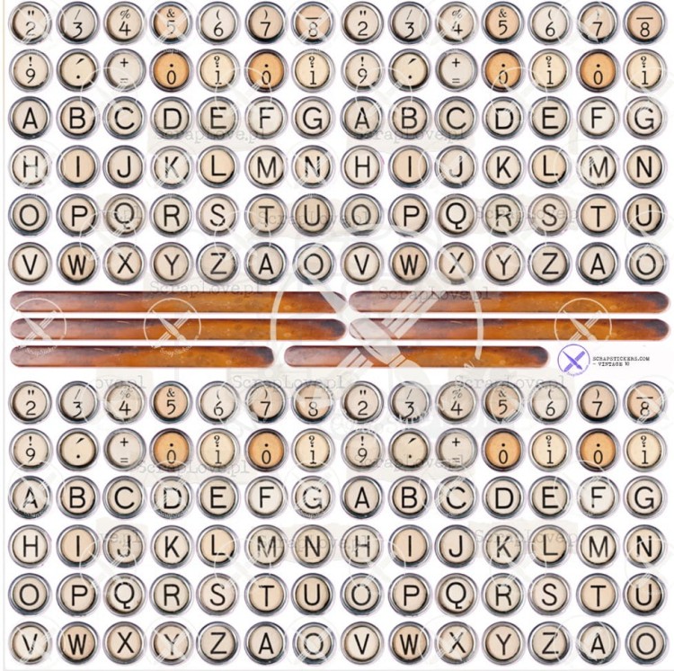 Naklejki foliowe do scrapbookingu i art journalingu Vintage 5 ScrapLove