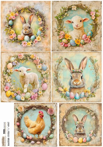 Papier ryżowy do decoupage A4 Easter Cute 1 PR4087 ScrapLove