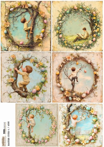 Papier ryżowy do decoupage A4 Easter Cute 4 PR4090 ScrapLove