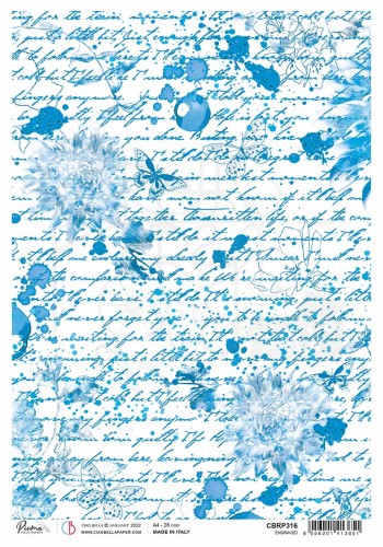 Papier ryżowy do decoupage A4 Engraved CBRP316 Ciao Bella