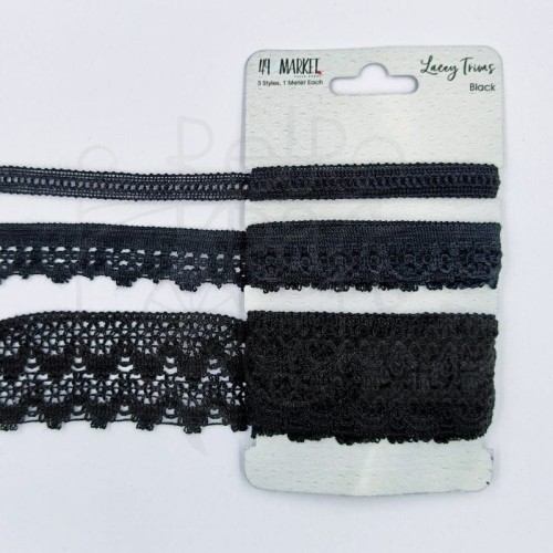 Koronki czarne Lacey Trims Black 3x1m 49LT-89180 49 and Market