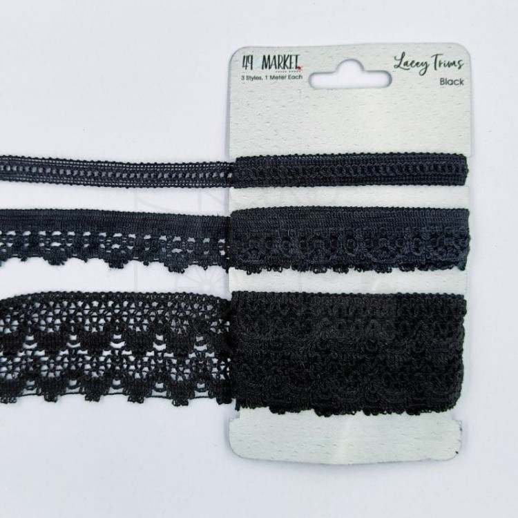 Koronki czarne Lacey Trims Black 3x1m 49LT-89180 49 and Market