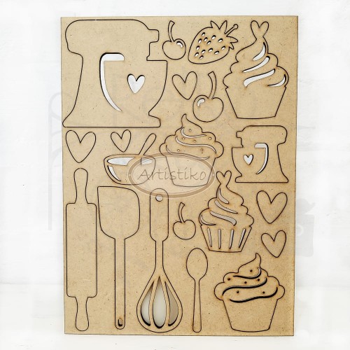 Dekor HDF - Art Set Pieczenie 1 - Artistiko