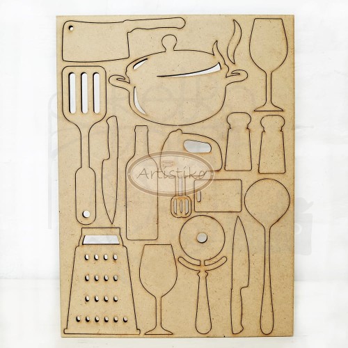 Dekor HDF - Art Set Gotowanie 1 - Artistiko