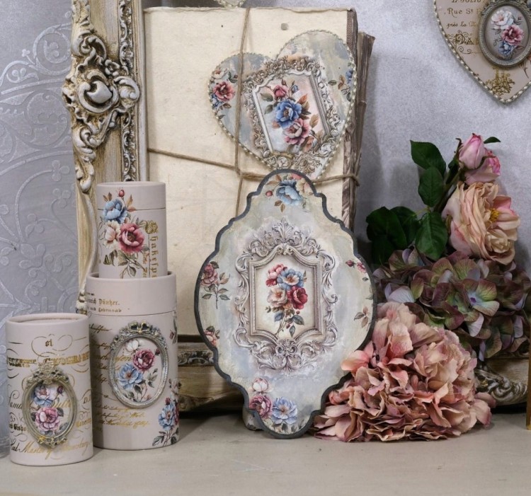 Rub-on transfer A4 Miniature Flowers 2 LBRO158 LaBlanche