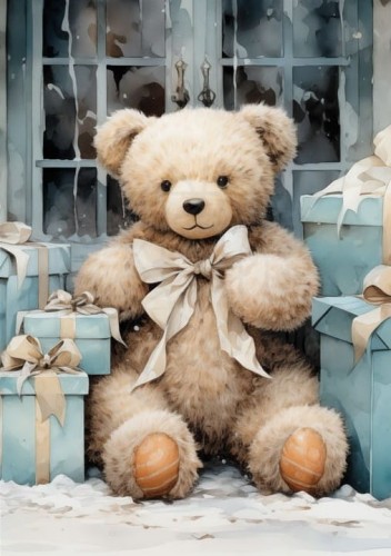 Papier do decoupage klasyczny 16.2x23.3 Winter's Tale 1 LBD400.1 LaBlanche