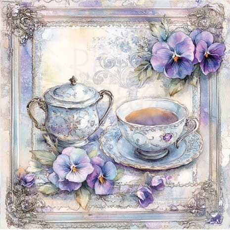 Papier do decoupage klasyczny 15x15.4 Layla 5 LBD406.5 LaBlanche