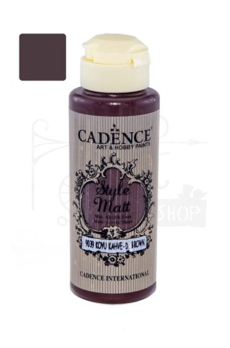 Farba akrylowa matowa Style Matt ciemny brąz 120ml S9039 Cadence