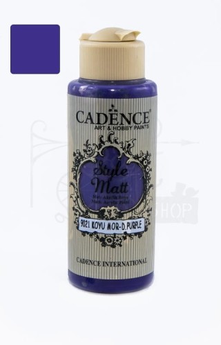 Farba akrylowa matowa Style Matt ciemna purpura 120ml S9021 Cadence