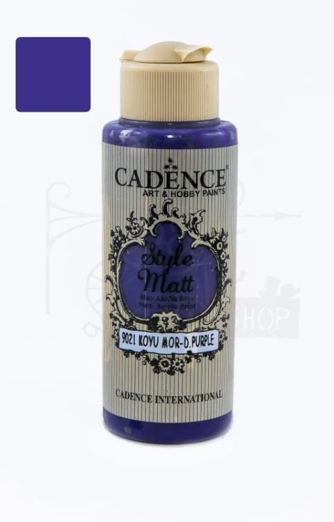 Farba akrylowa matowa Style Matt ciemna purpura 120ml S9021 Cadence