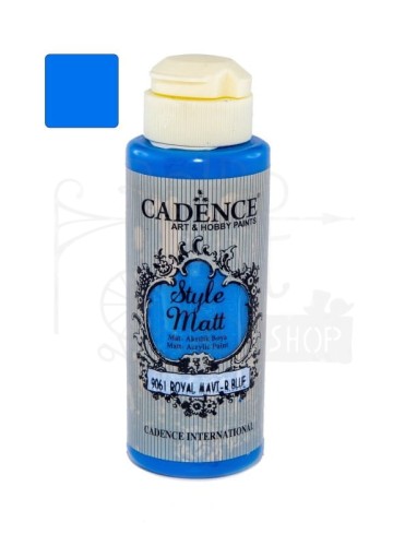 Farba akrylowa matowa Style Matt królewski niebieski 120ml S9061 Cadence