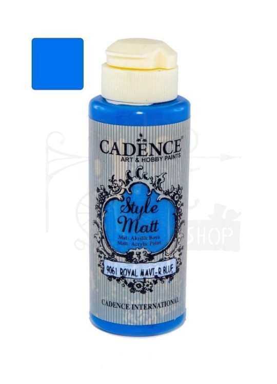 Farba akrylowa matowa Style Matt królewski niebieski 120ml S9061 Cadence