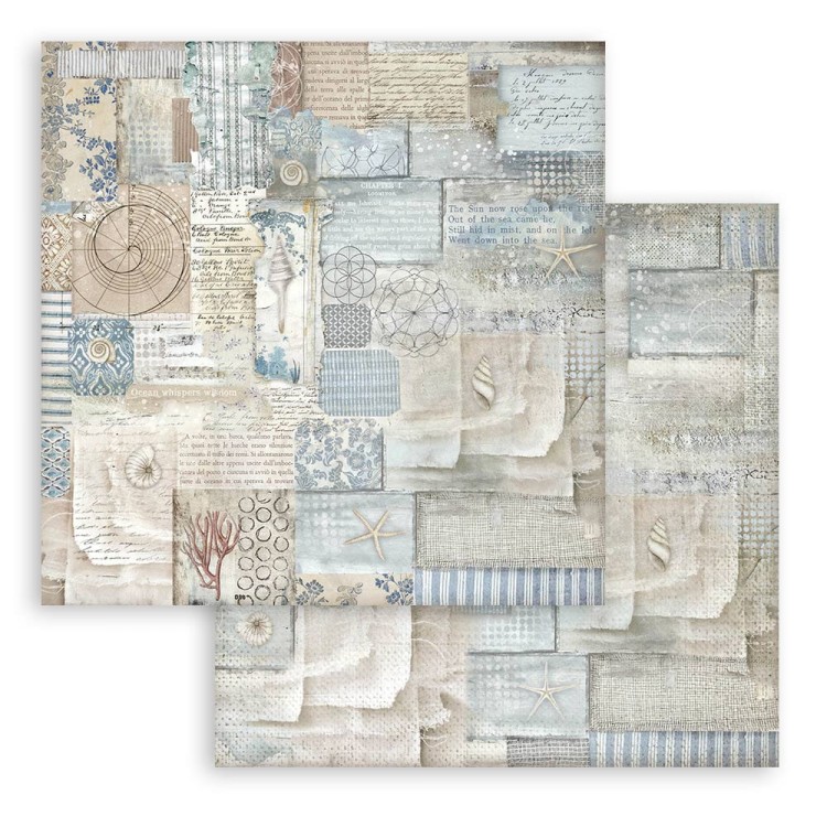 Zestaw papierów do scrapbookingu 20x20 Silent Sea Tła SBBS126 Stamperia