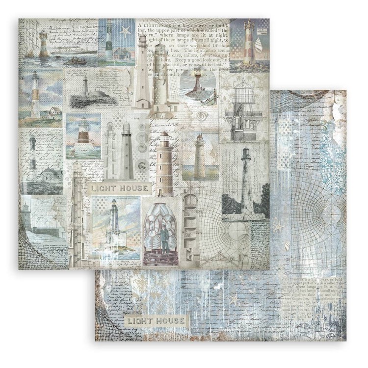 Zestaw papierów do scrapbookingu 20x20 Silent Sea Tła SBBS126 Stamperia