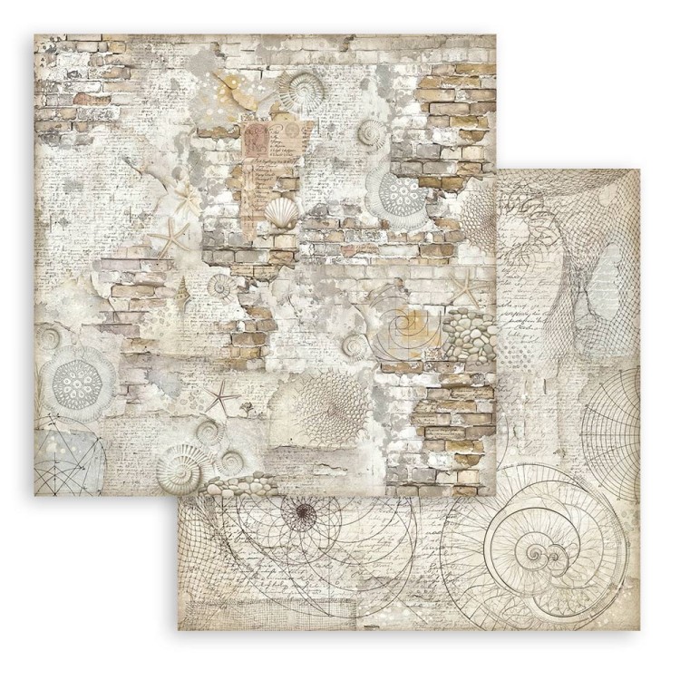 Zestaw papierów do scrapbookingu 20x20 Silent Sea Tła SBBS126 Stamperia