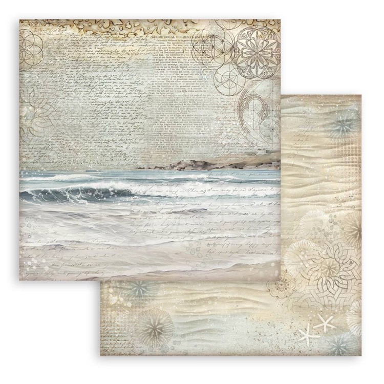 Zestaw papierów do scrapbookingu 20x20 Silent Sea Tła SBBS126 Stamperia