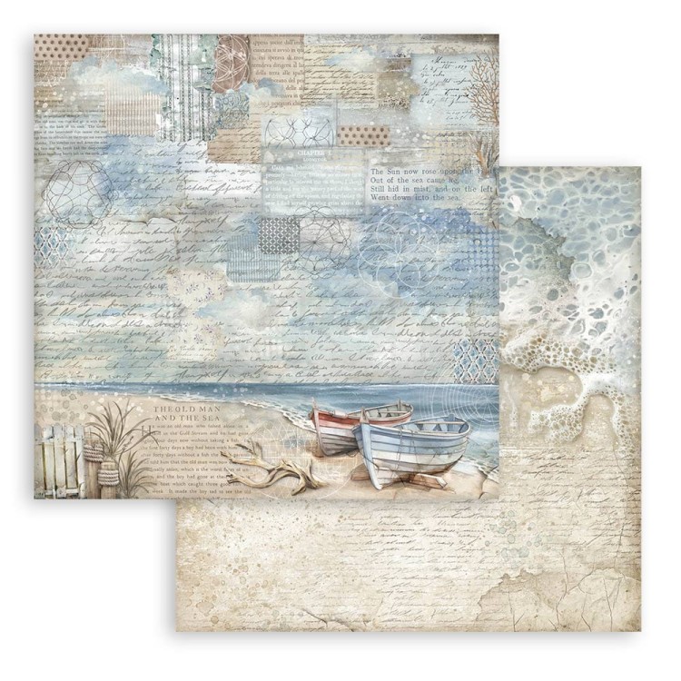 Zestaw papierów do scrapbookingu 20x20 Silent Sea Tła SBBS126 Stamperia