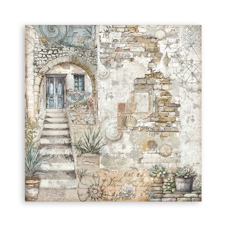 Zestaw papierów jednostronnych do scrapbookingu 20x20 Silent Sea 22ark SBBSXB12 Stamperia