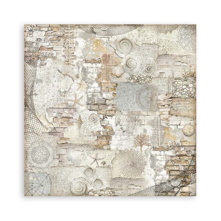 Zestaw papierów jednostronnych do scrapbookingu 20x20 Silent Sea 22ark SBBSXB12 Stamperia