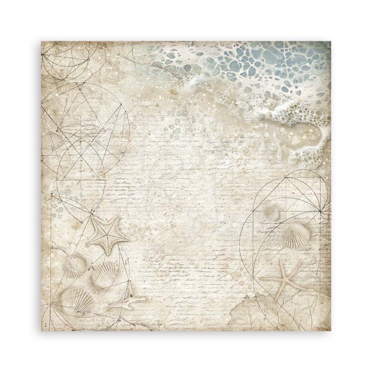 Zestaw papierów jednostronnych do scrapbookingu 20x20 Silent Sea 22ark SBBSXB12 Stamperia