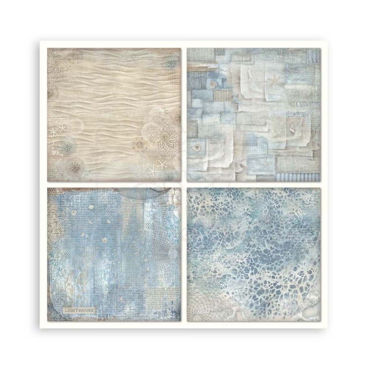 Zestaw papierów jednostronnych do scrapbookingu 20x20 Silent Sea 22ark SBBSXB12 Stamperia