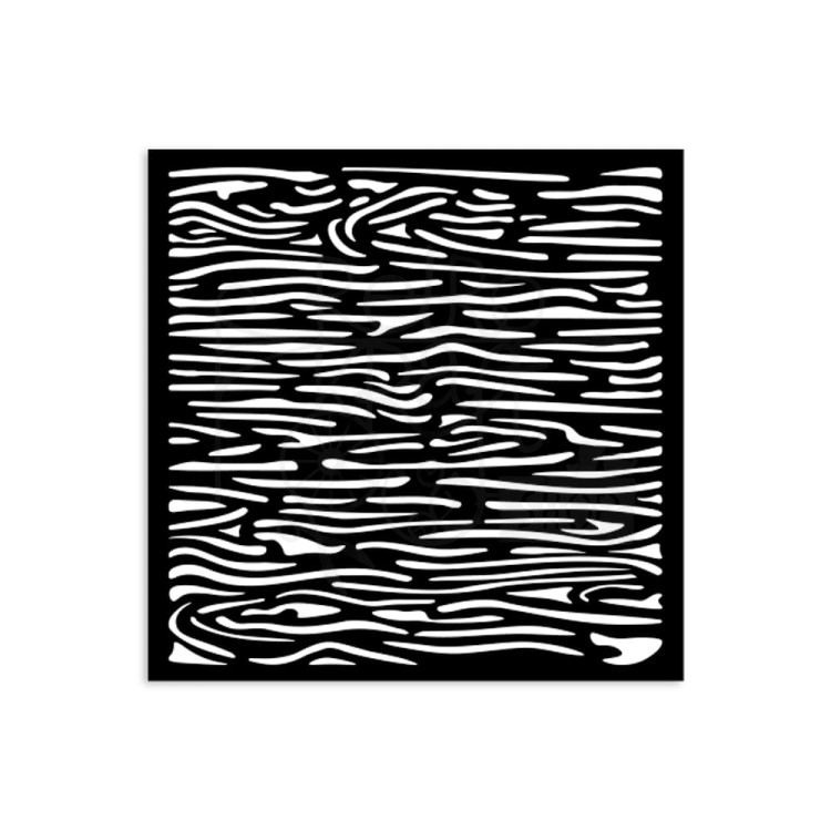 Szablon maska 12x12cm Silent Sea Drewniany wzór KSTDS46 Stamperia